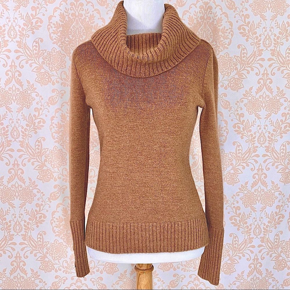 EUC Tweeds 100% Italian Merino Wool Cowl neck S